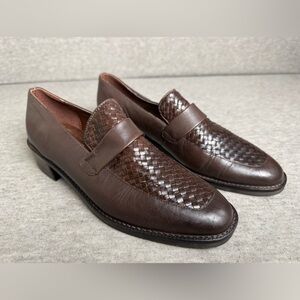 Seychelles Women's Brown Woven Leather Loafers